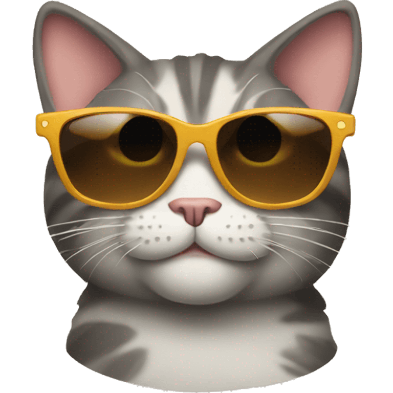 Cat with sunglasses emoji