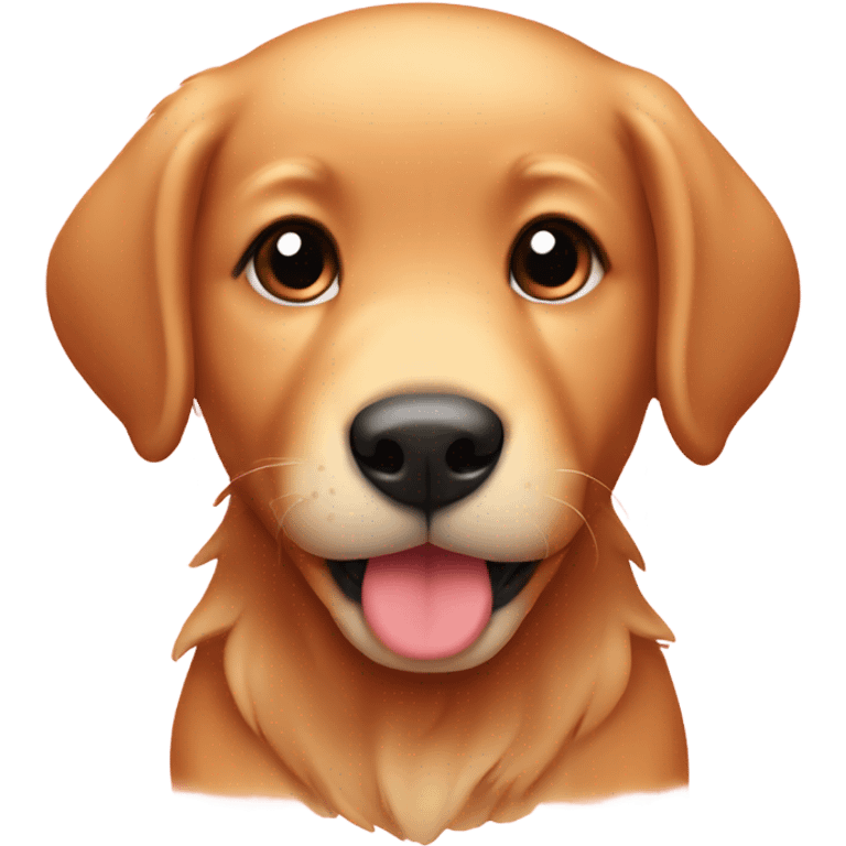 Kawaii red retriever puppy emoji