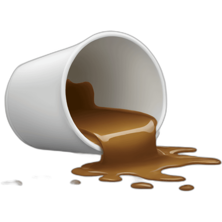 spilled coffee cup emoji