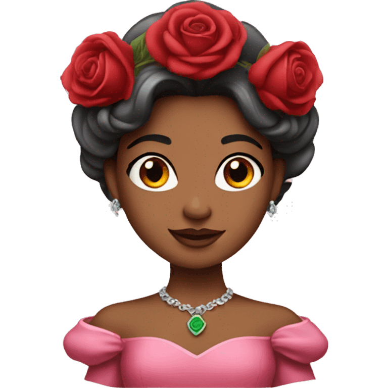 Princess with a rose emoji