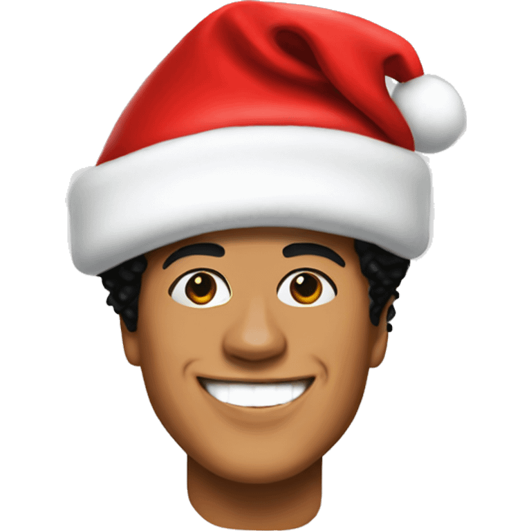 bruno mars with santa hat emoji