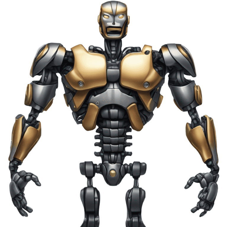 robot with 6 pack emoji