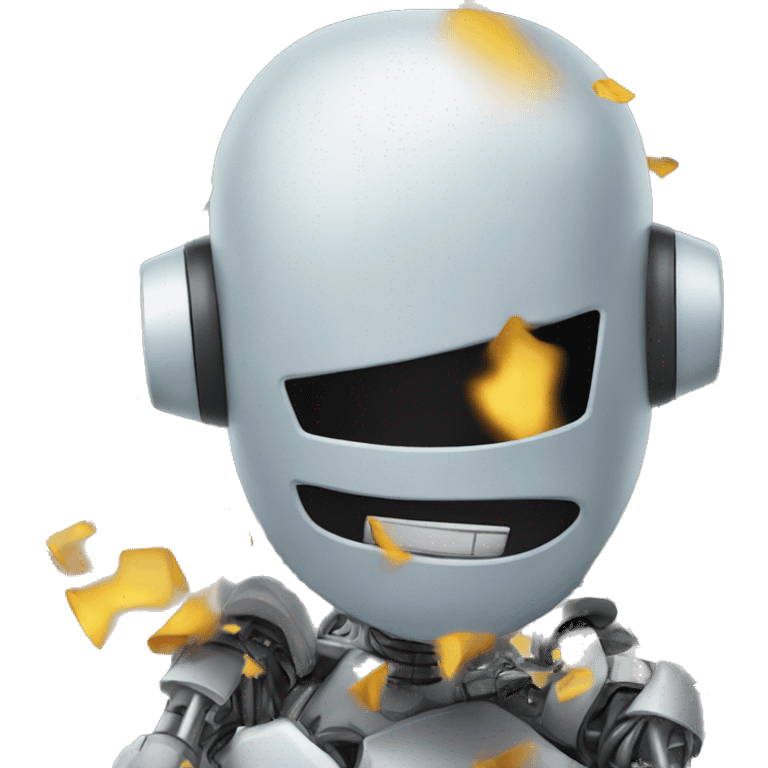 robot crash dummy crashing emoji