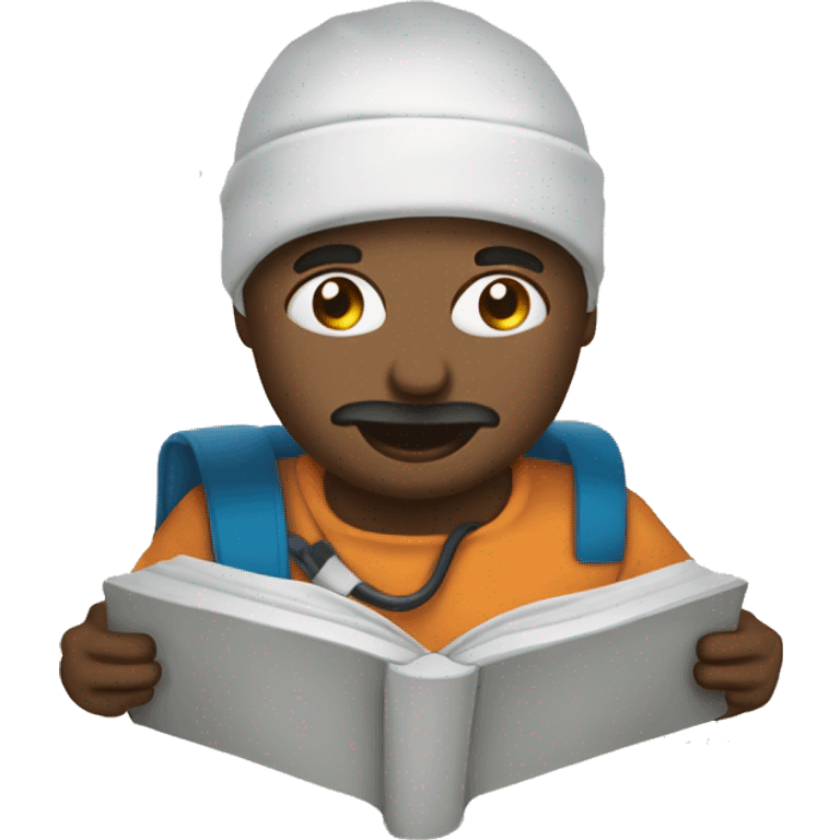 enfermera sujetando un libro emoji