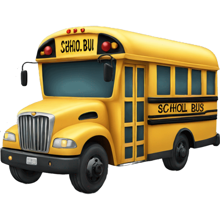 school bus  emoji