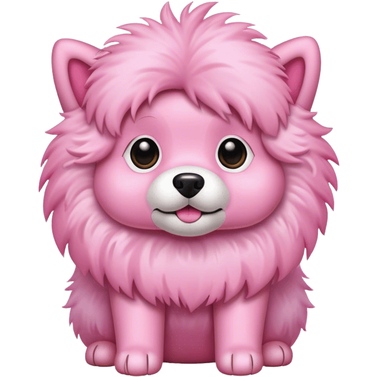 Pink dog emoji