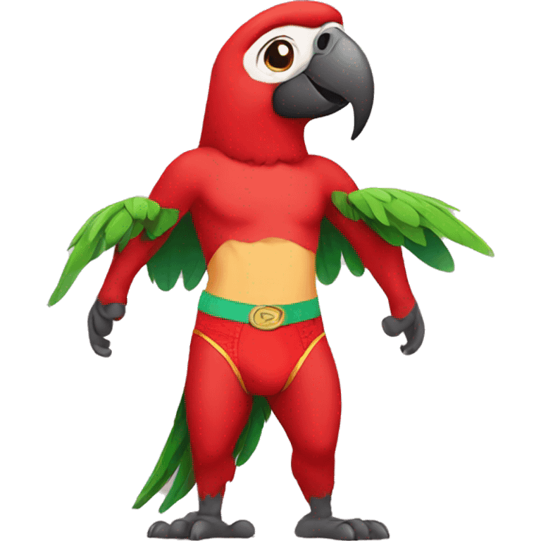 Parrot in red underwear  emoji