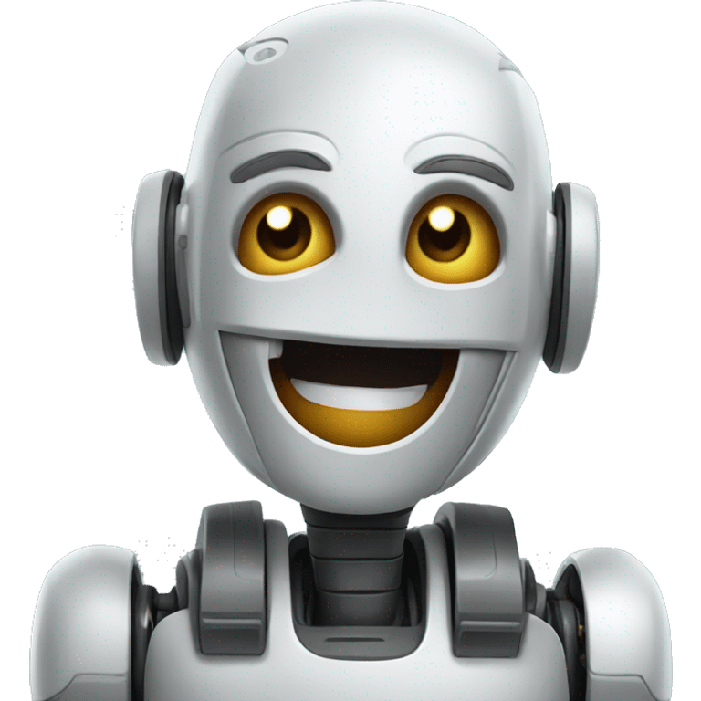 cara robot feliz emoji