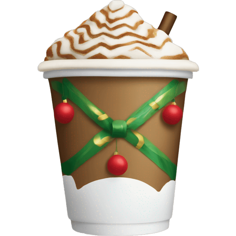 Starbucks Christmas drink emoji