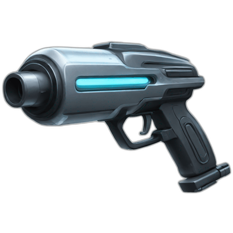 futuristic vacuum pistol emoji