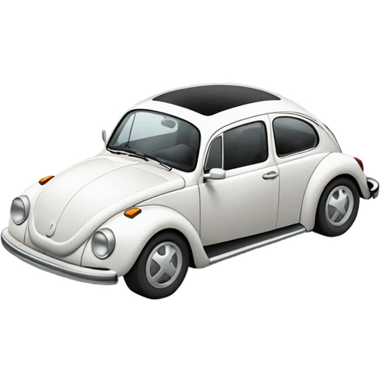 volkswagen bug white emoji