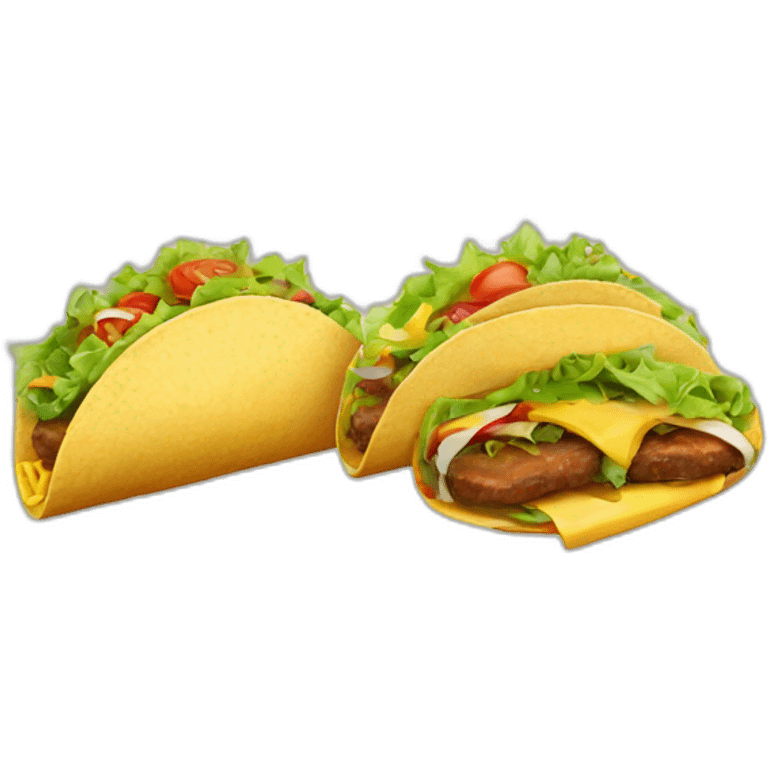 tacos and burgers emoji