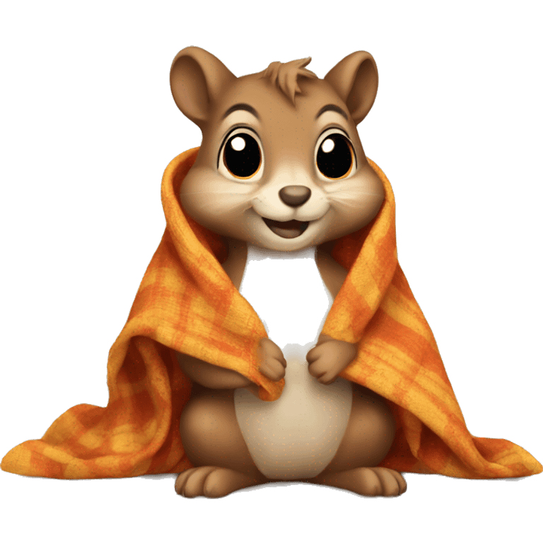 Squirrel with blanket  emoji