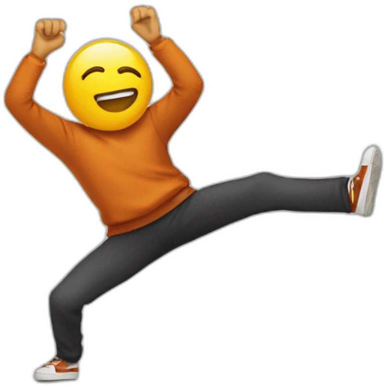 Personne qui fait un dab emoji