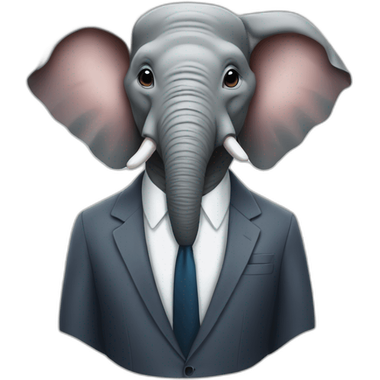 Elephant in suit emoji