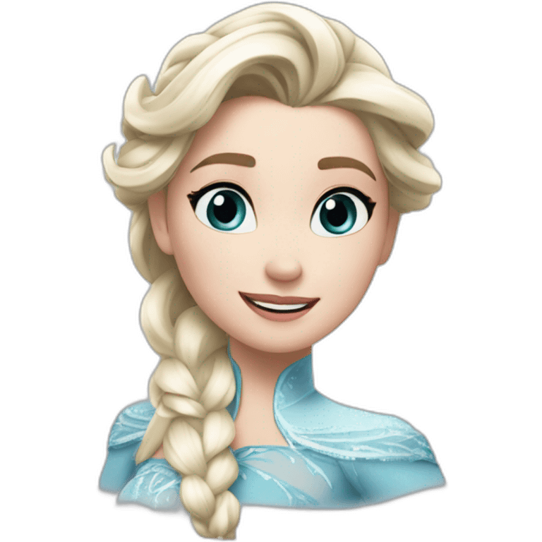 Elsa est Michou en train de joué  emoji