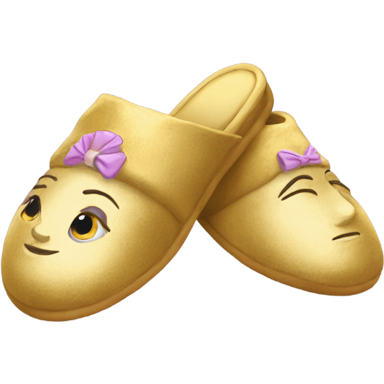 golden princess slippers emoji