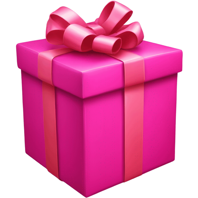 Hot pink gift  emoji