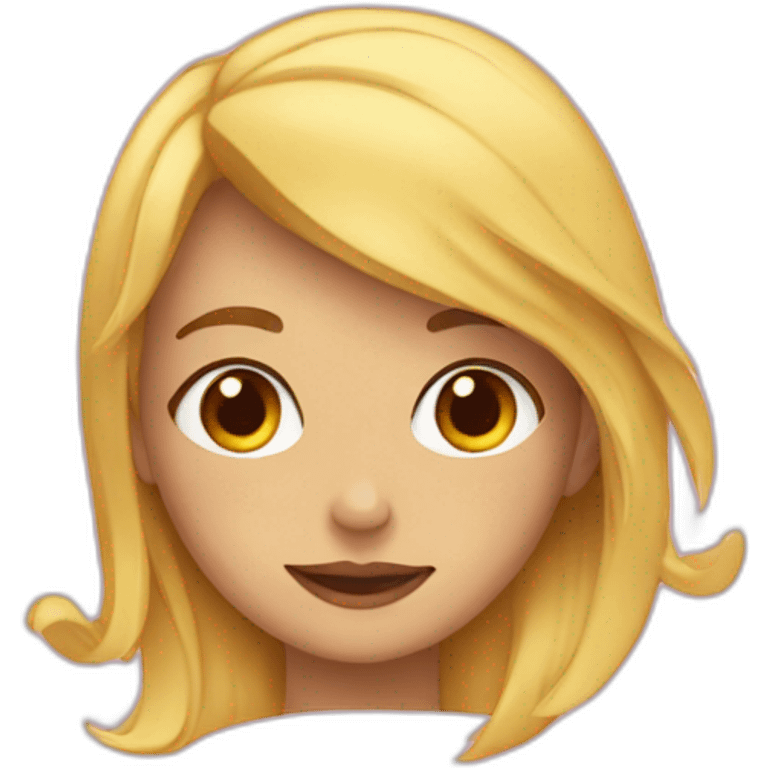 cœur sur une fille emoji