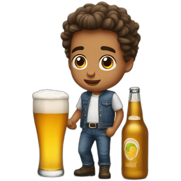 Bebe boi une biere emoji