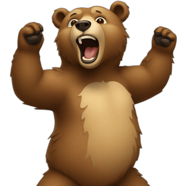 Bear dancing emoji