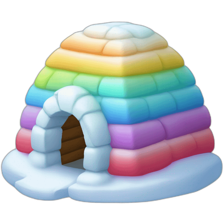 igloo colourful emoji