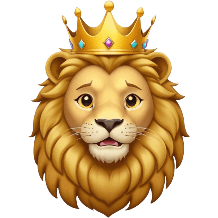 Lion with crown  emoji