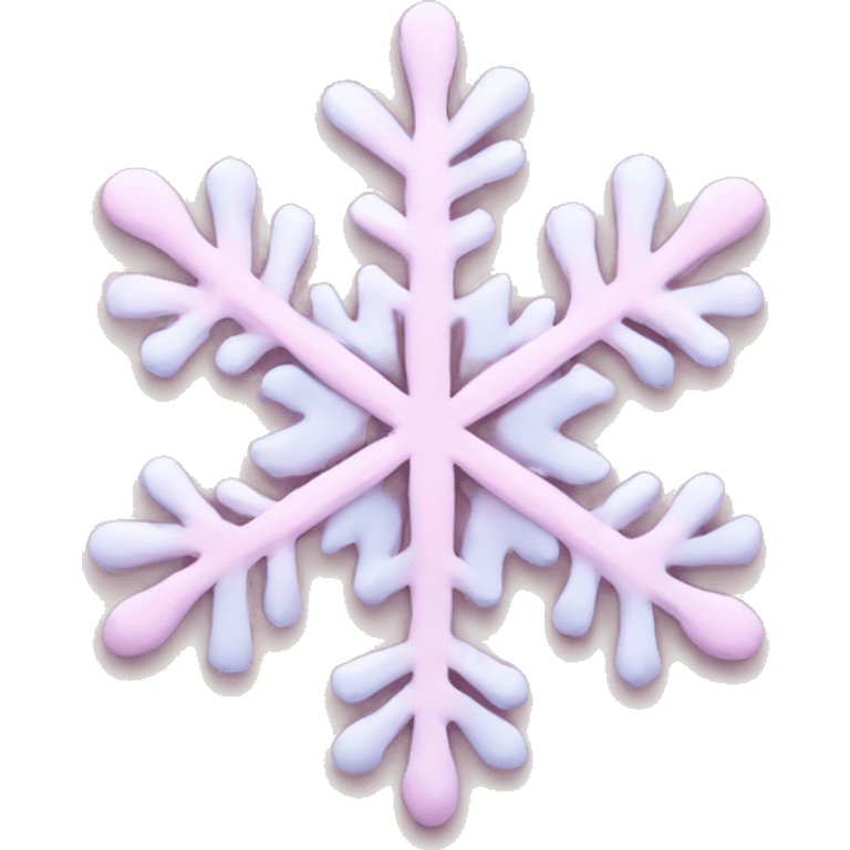 pastel pink snowflake  emoji