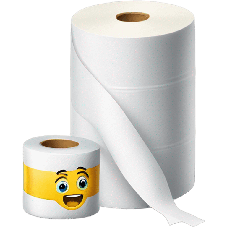 Lubricant and Toilet paper emoji