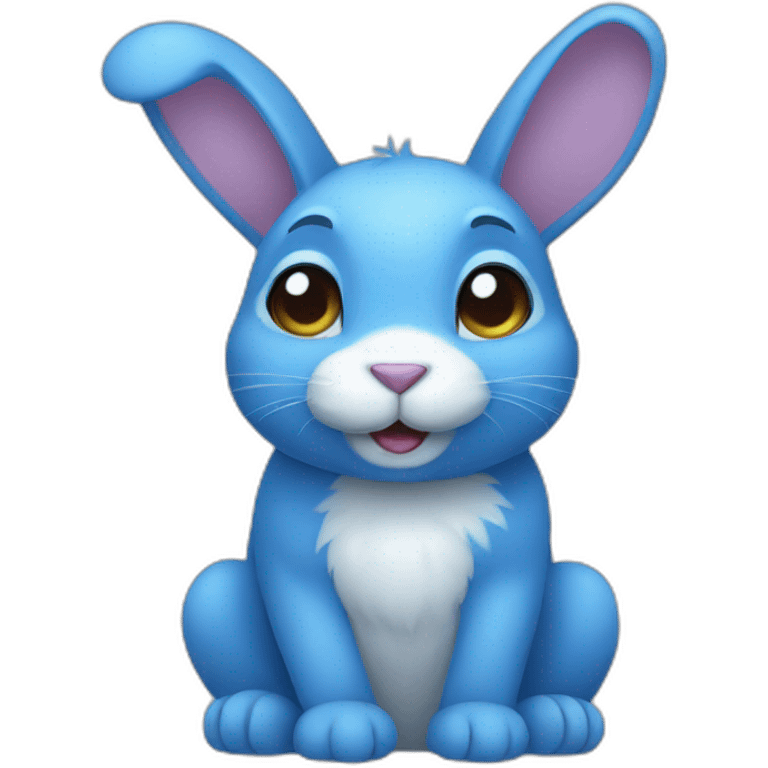 blue rabbit emoji