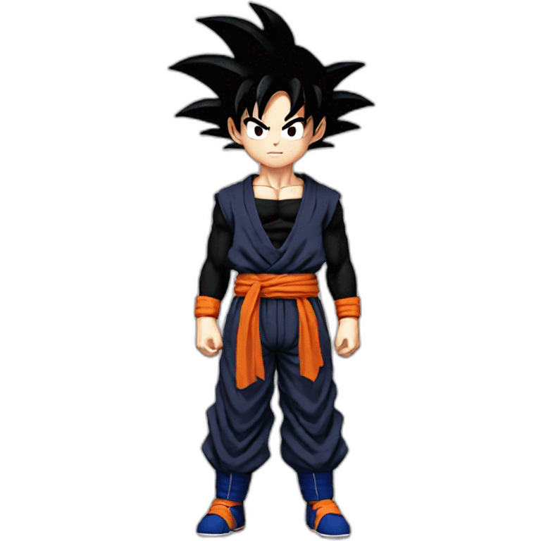 Goku black hair full body emoji