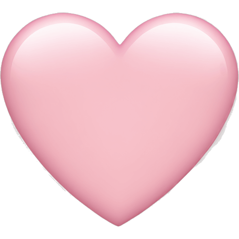 light pink round heart emoji