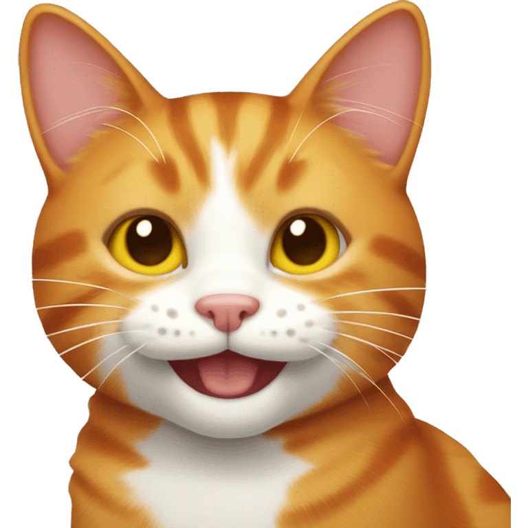 ginger cat smiling emoji