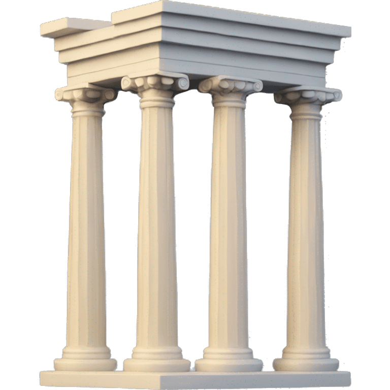 two greek columns (pillars) emoji