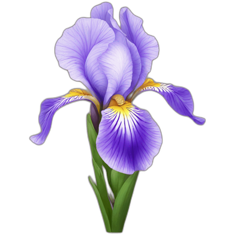 Iris flower emoji