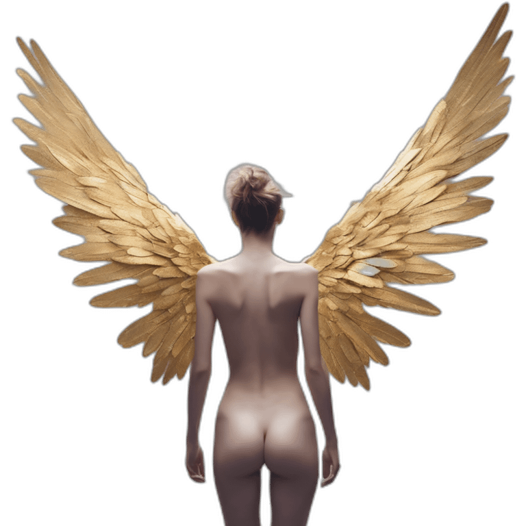 Angela Olszewska, david bellemere, Bare belly, Wings, Choker, Bathed in shadows, FOV 90 degrees, short lighting, L USM, Cold Colors, gilded technique, extremely hyper aesthetic, absurdres emoji