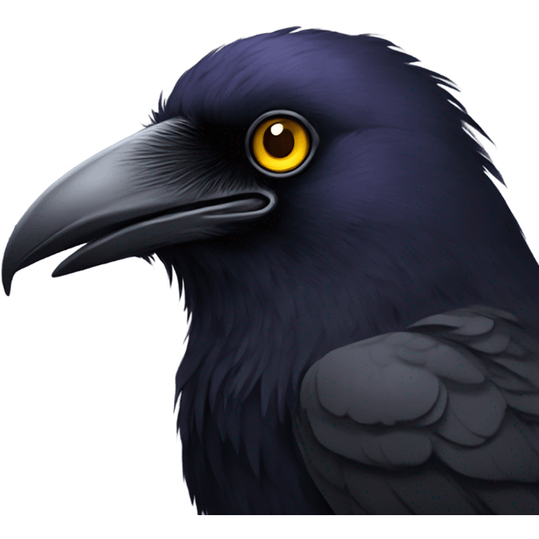 raven with golden eyes emoji