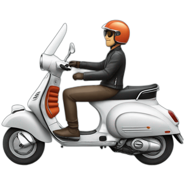 vespa rider emoji