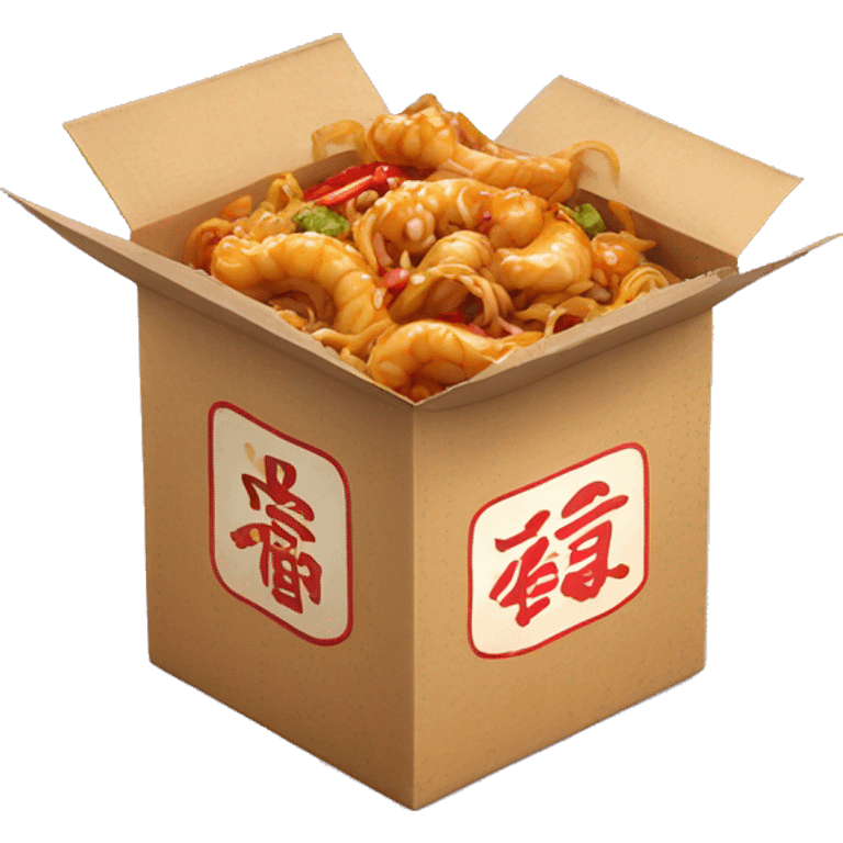 Chinese food in a box emoji