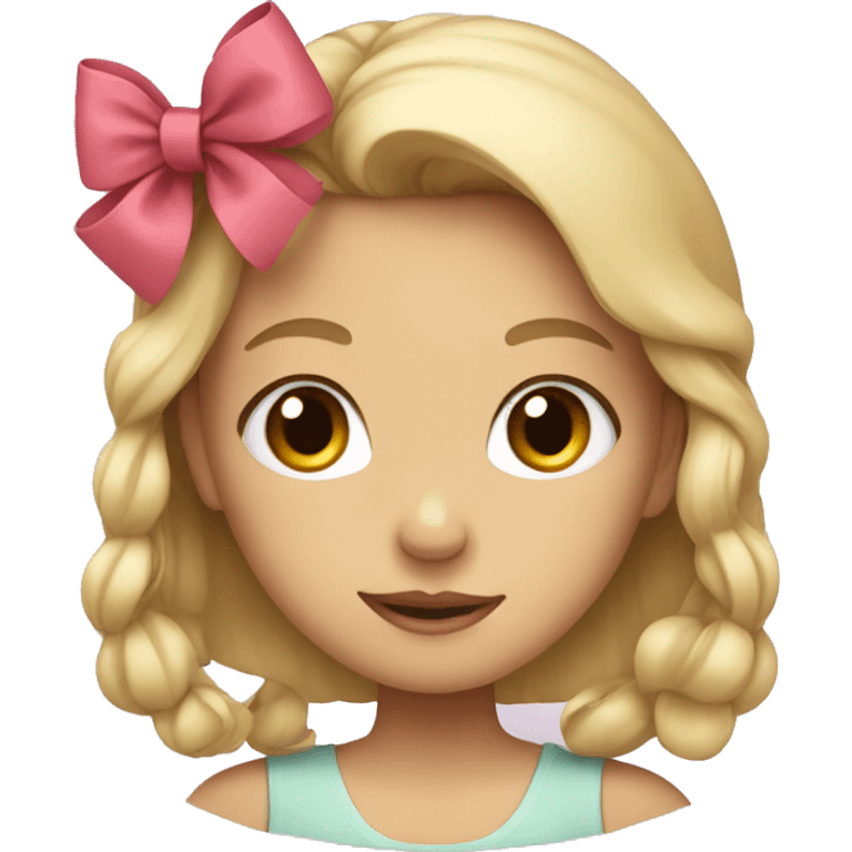 Girl with bow  emoji