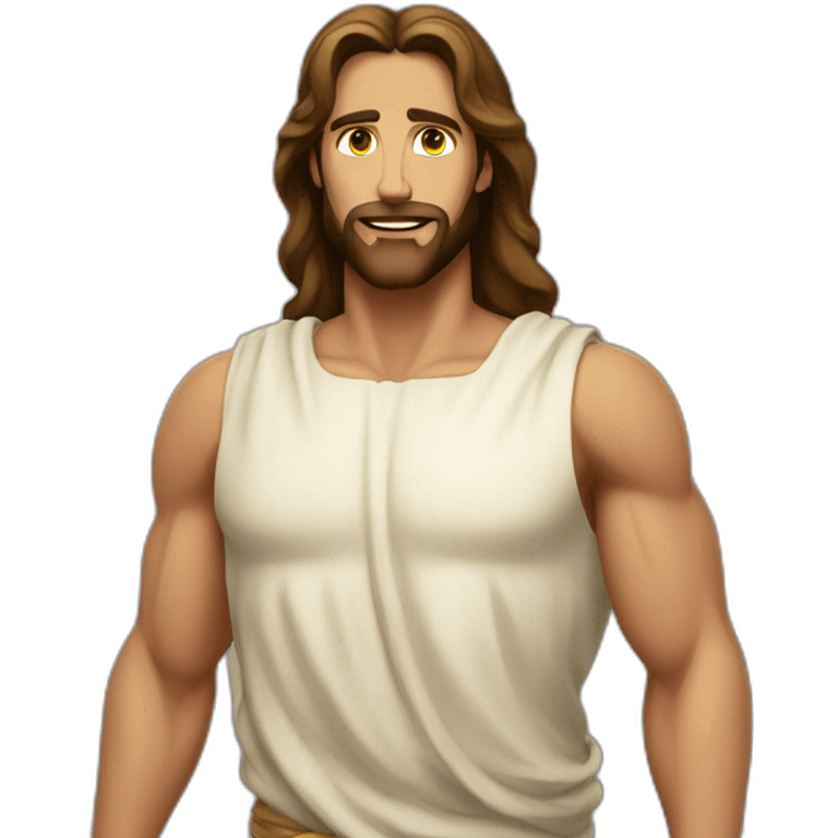 jesus buff body emoji