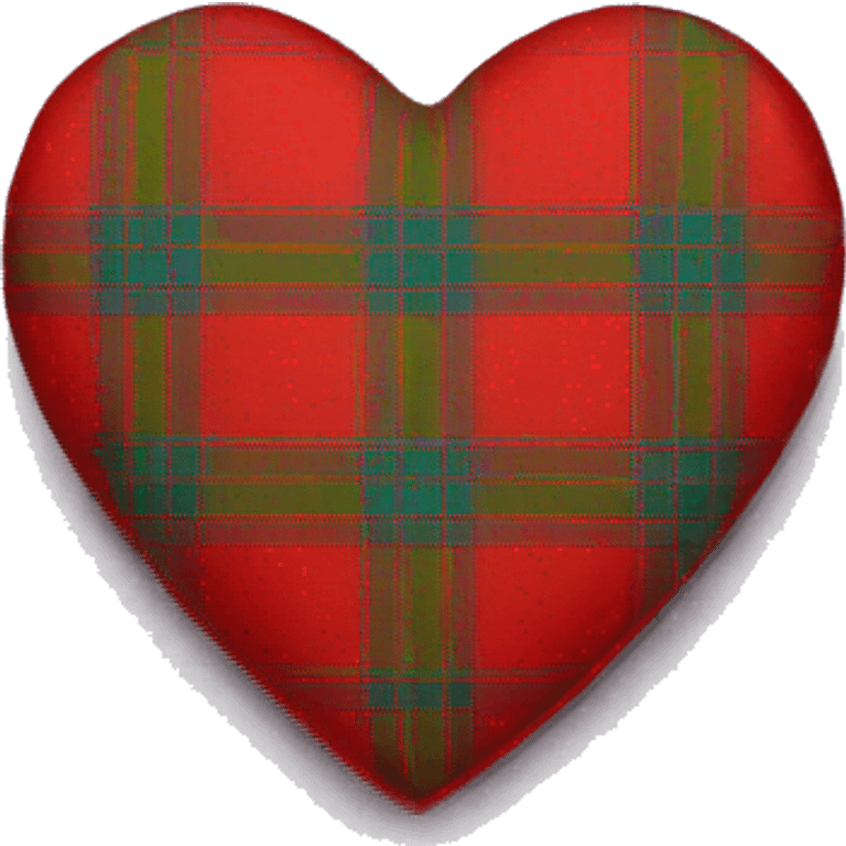 A tartan love heart emoji