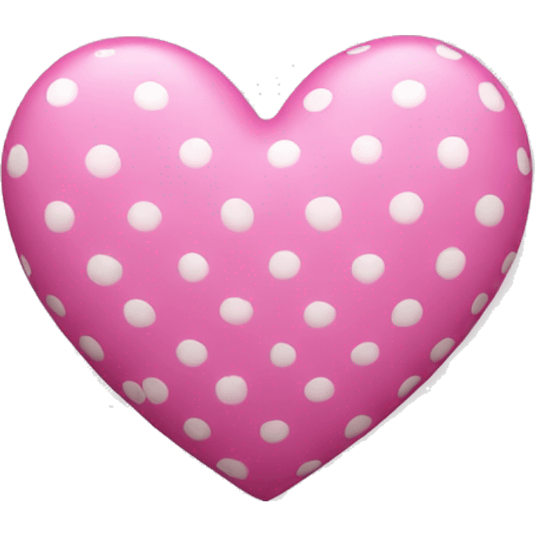 pink heart with white dots emoji