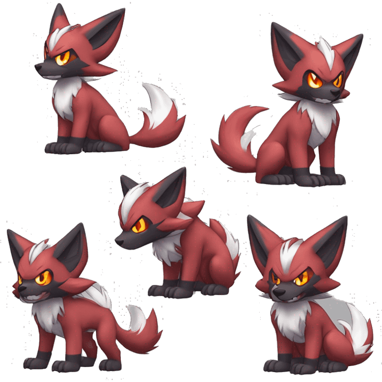  Incineroar Zoroark Nargacuga Lycanroc Nickit Fakemon emoji