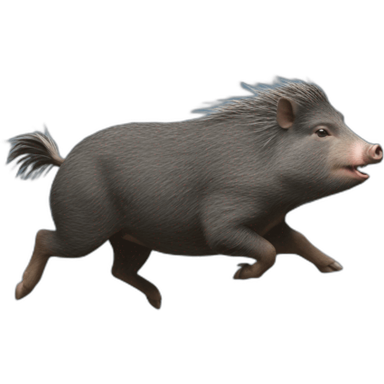 Peccary galloping emoji