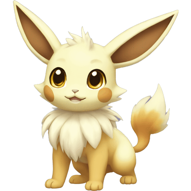 Shiny Kawaii Eeveelution-Cute-Pokémon-fusion full body emoji