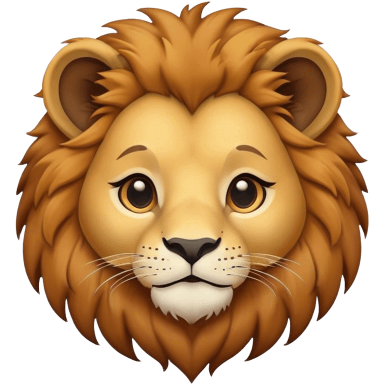 Cute lion emoji