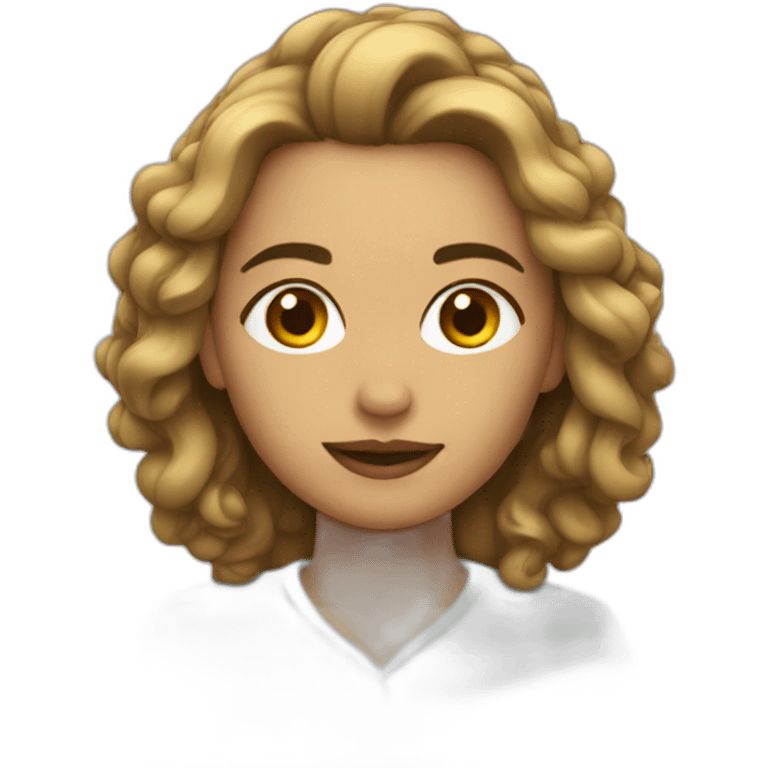 Mujer pelo corto emoji