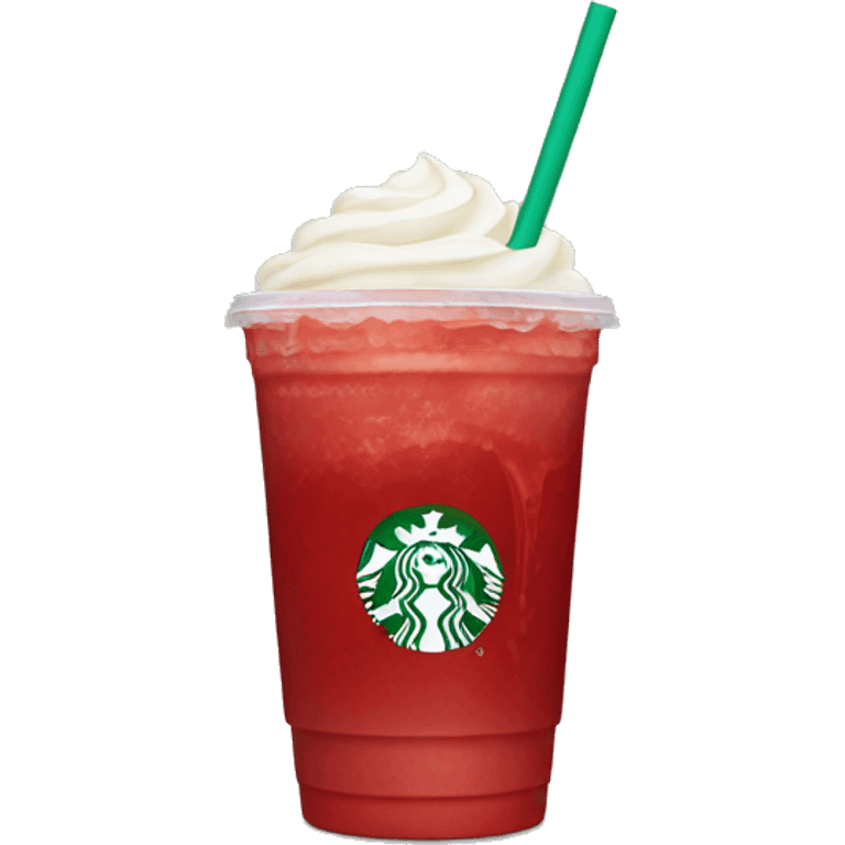 Starbucks red drink no foam emoji