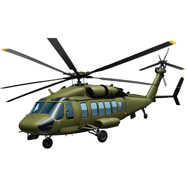 Sikorsky UH-60 Black Hawk - Sikorsky (Model Year: 2022) (Iconic colour: Olive green) emoji